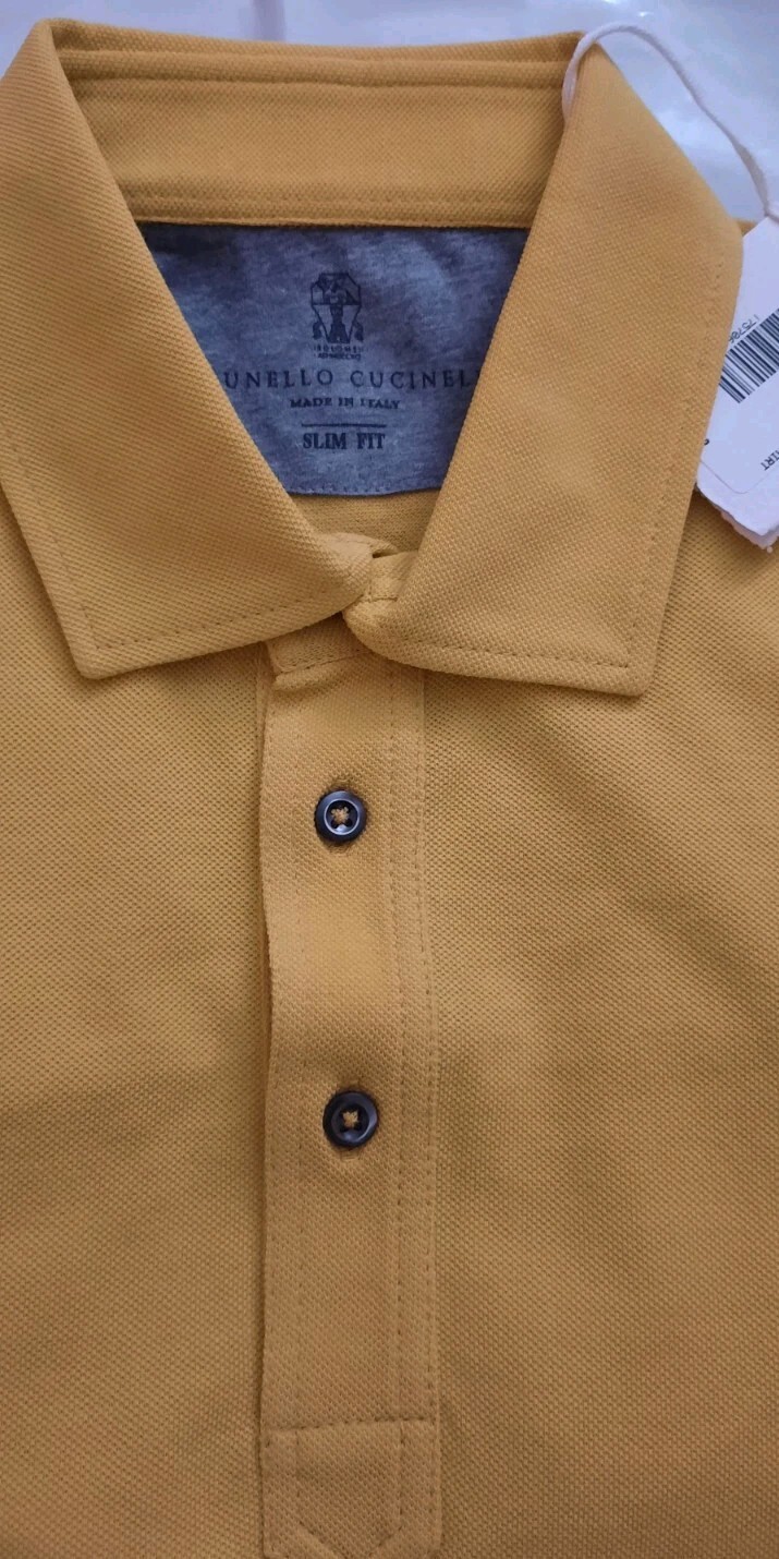 575$ BRUNELLO CUCINELLI MENS CLASSIC POLO SHIRT SZ: US S/48EU. MADE IN ITALY gallery
