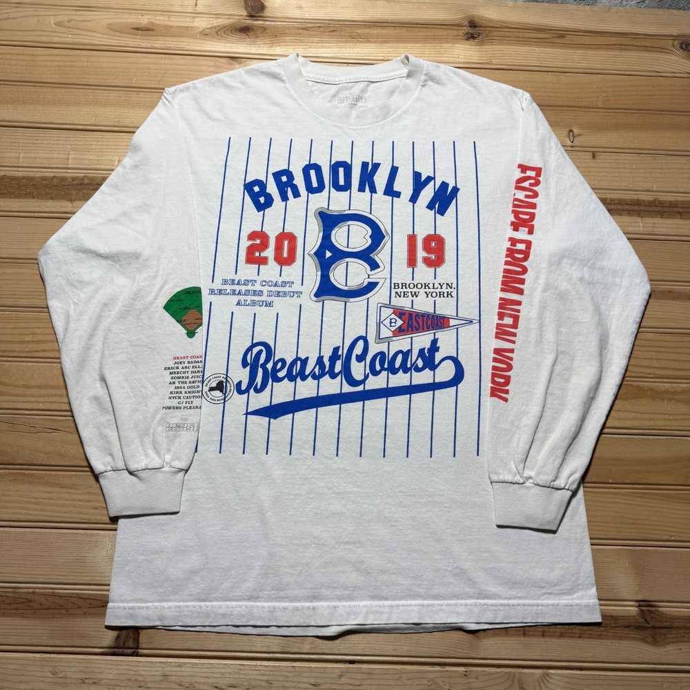 2019 Beast Coast Brooklyn NYC World Champions Hip Hop Long Sleeve Shirt – Large