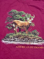 Alstyle Apparel & Activewear Shirts Men’s Size 4XL Maroon American Outdoors Deer
