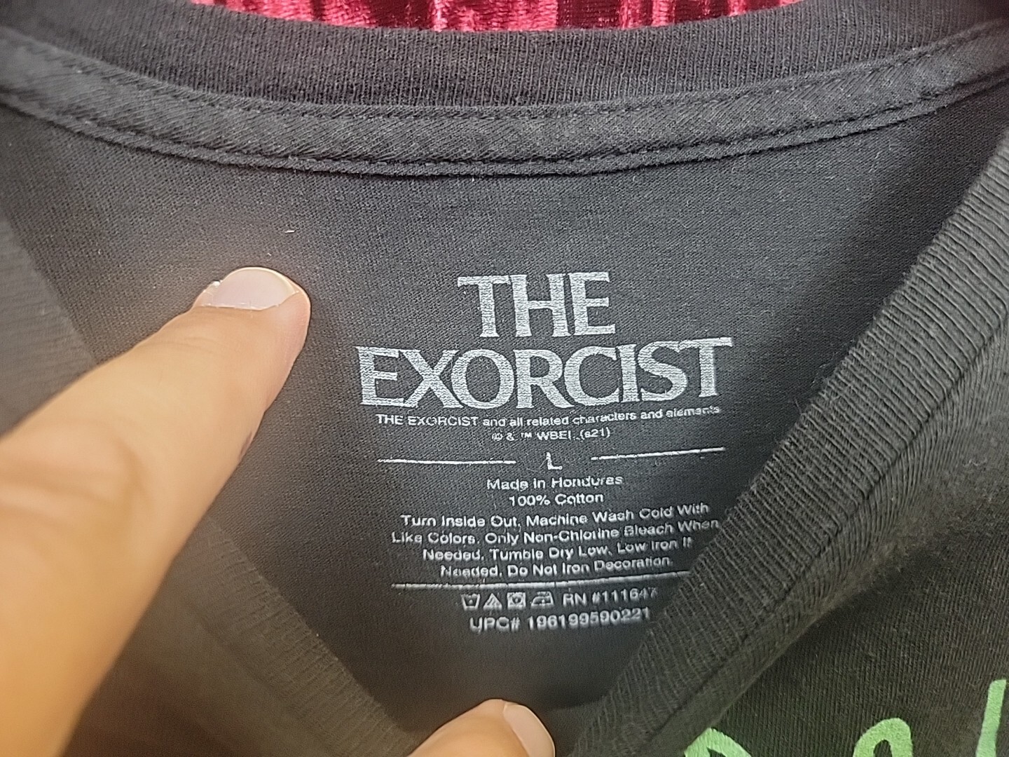 The Exorcist Regan Classic Horror Movie Tee Shirt Large T HORROR SCARY gallery