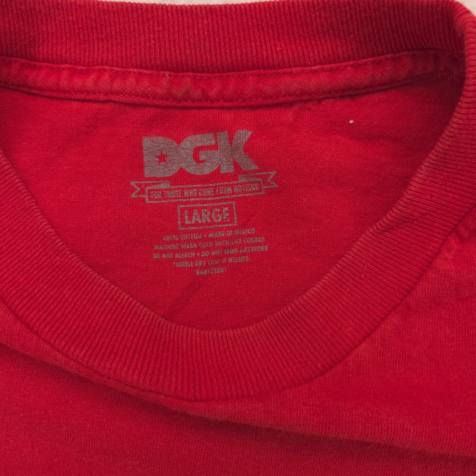 DGK Godfather Short Sleeve Graphic Crew Neck Shirt Mens Size Large L Red gallery