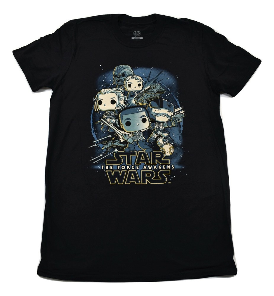 Funko Pop Mens Star Wars The Force Awakens Shirt New XS, S, M, L, XL