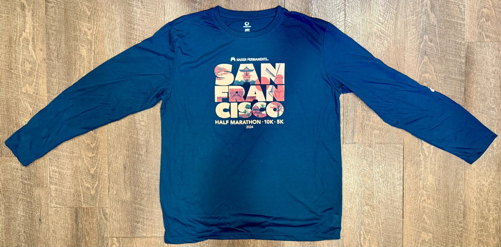 New 2024 KPSF Kaiser San Francisco Half Marathon 10k 5k Men's XL Race T-Shirt gallery