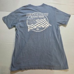 Riley Green Different Round Here Tour Shirt Men M Blue Comfort Colors Pocket Tee