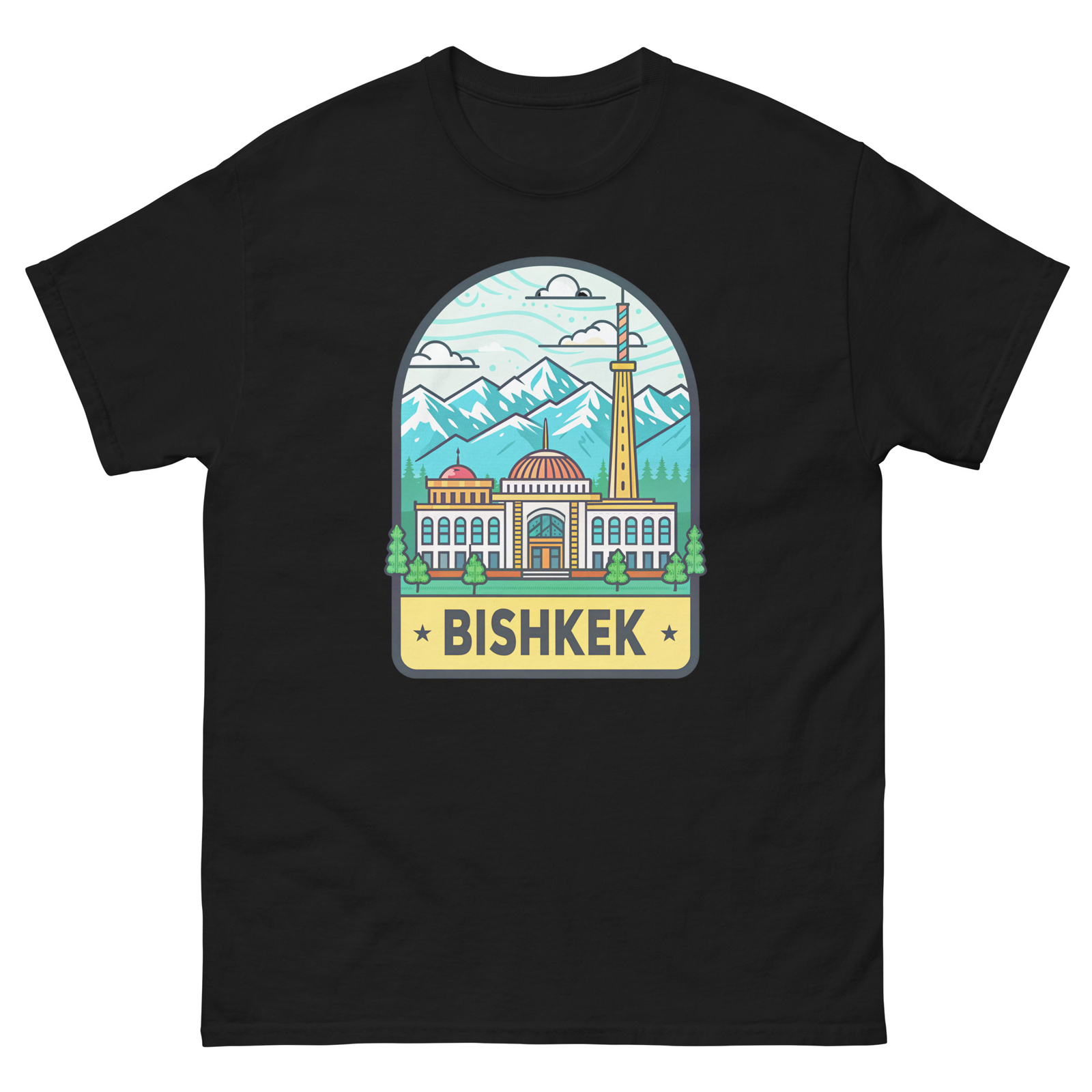 Bishkek World Travel Urban Area City T-Shirt