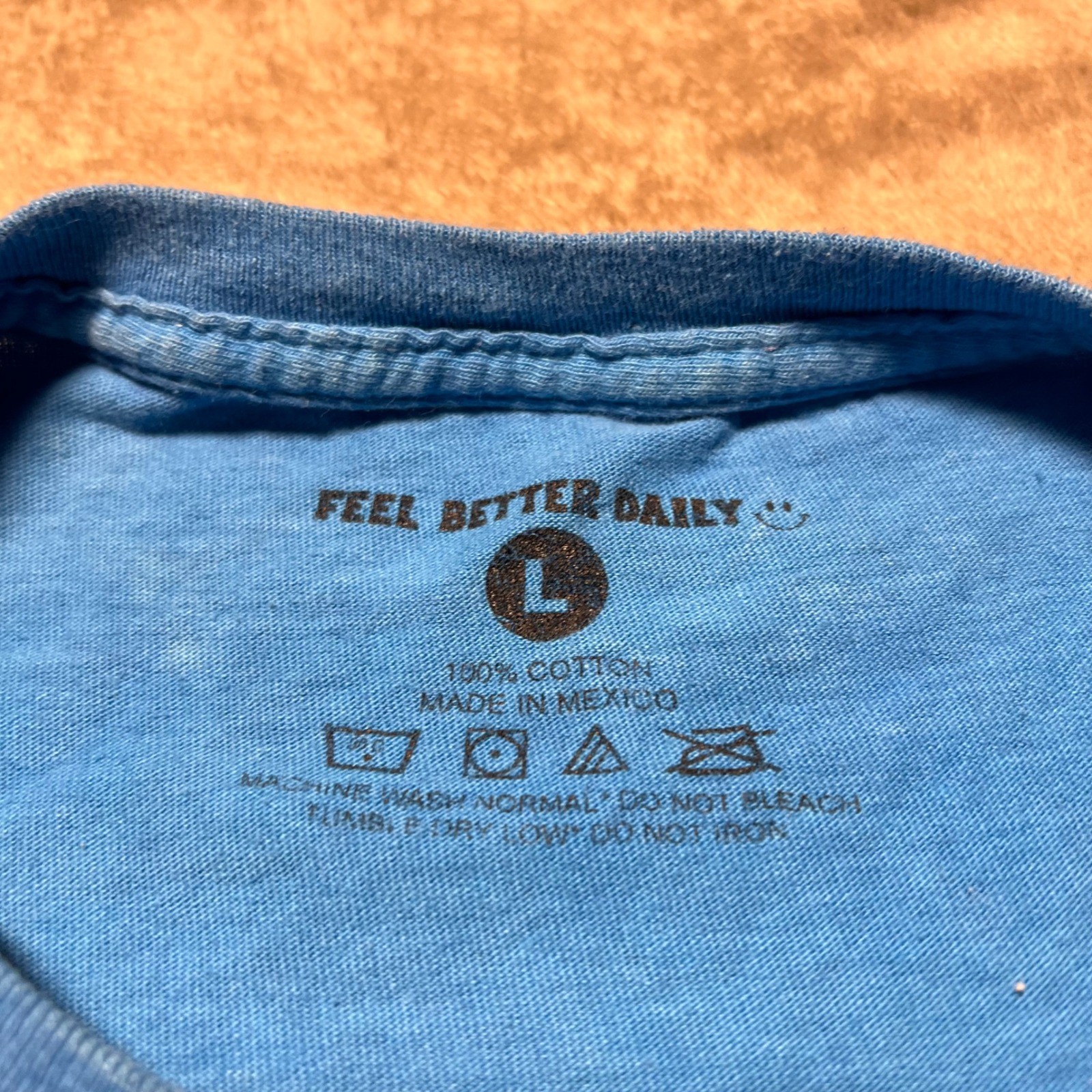 Feel Better Daily Mens Blue Mineral Wash Be Kind To Yourself Sun Graphic Large gallery