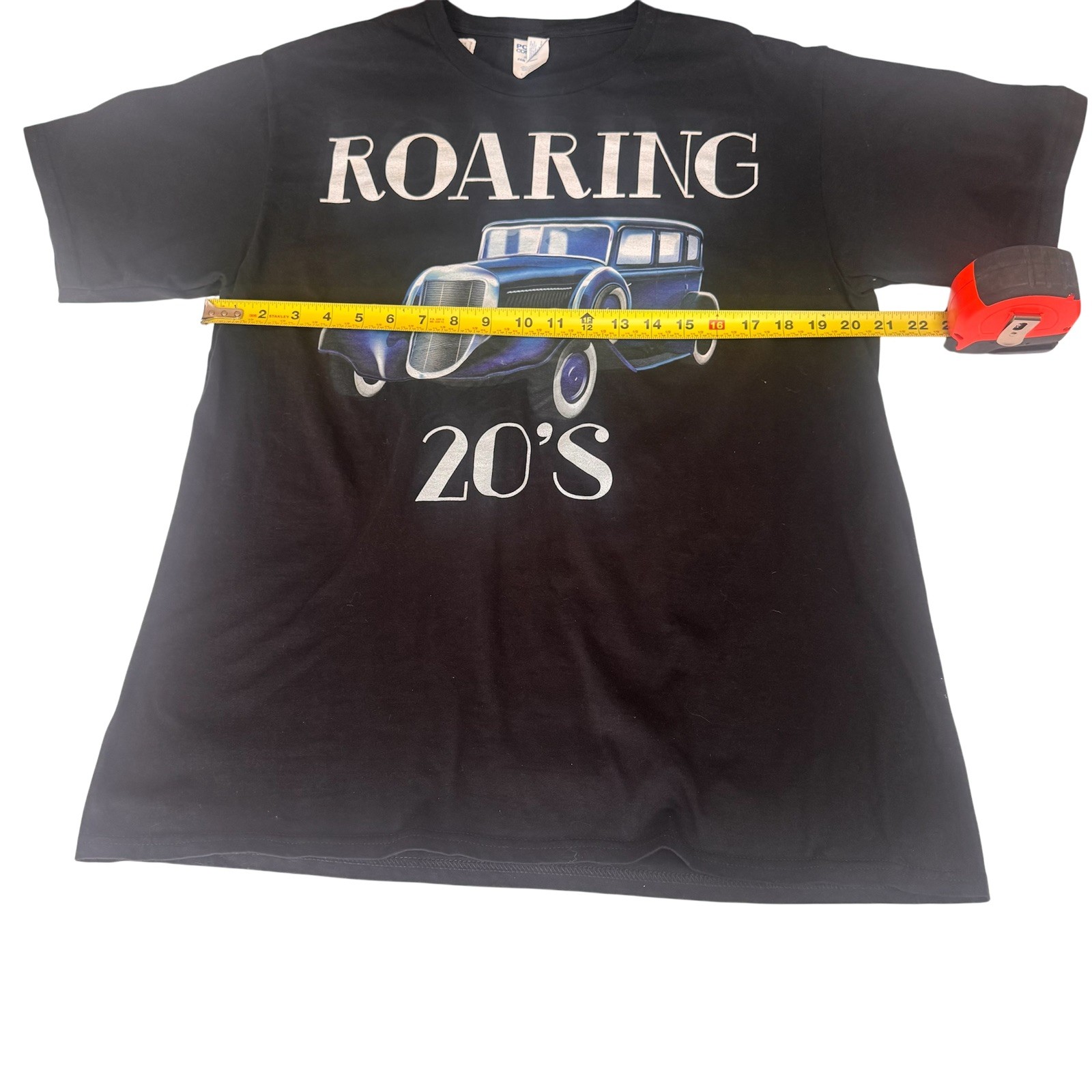 Roaring 20’s Vintage Car Graphic T-Shirt Men’s Large Black Classic Auto gallery