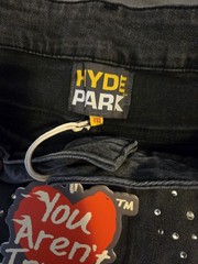 HydePark You Aren’t Invited black studded denim pants SzM