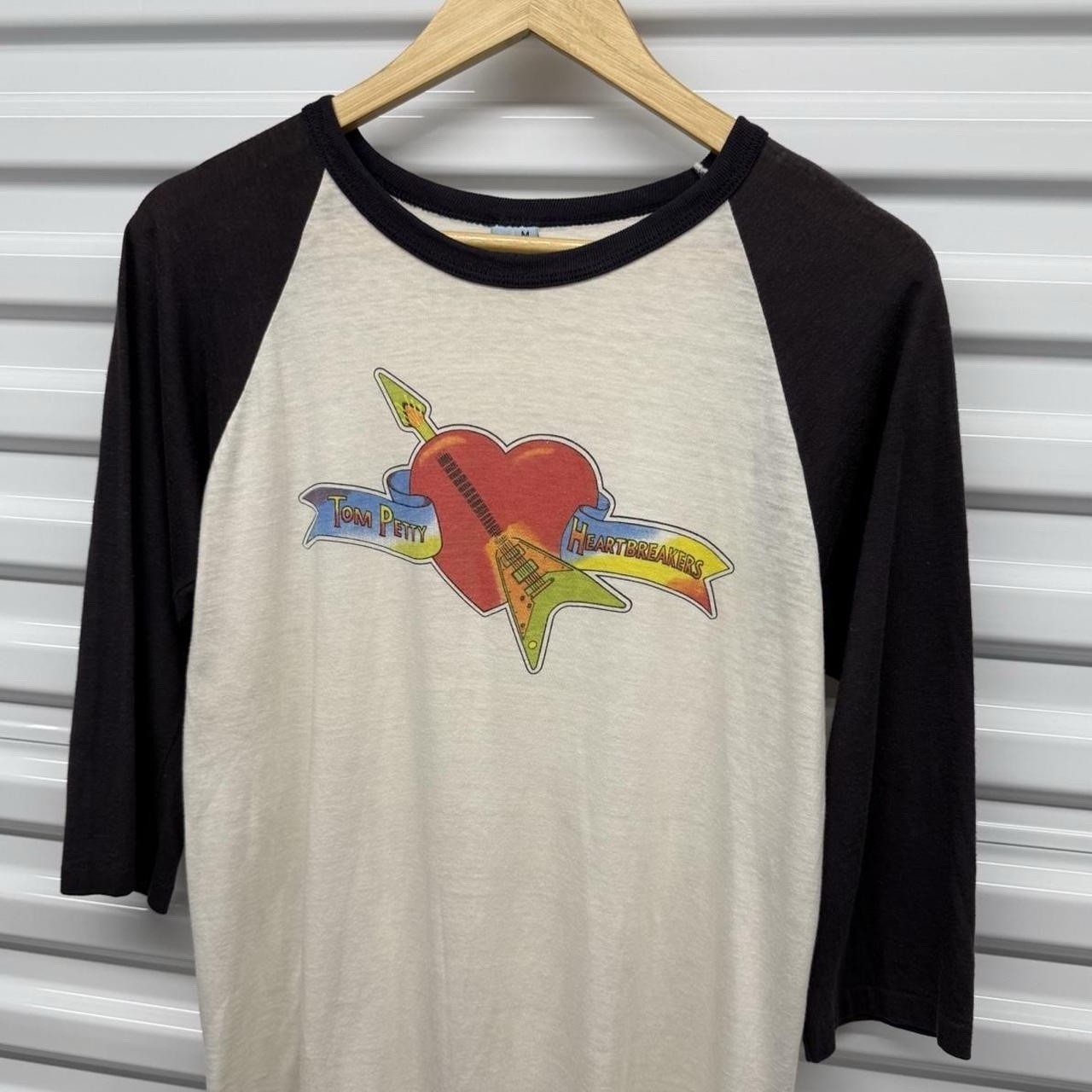 Vintage 80’s Tom Petty & Heartbreakers 3/4 Sleeve Raglan The Knits Band Size M gallery