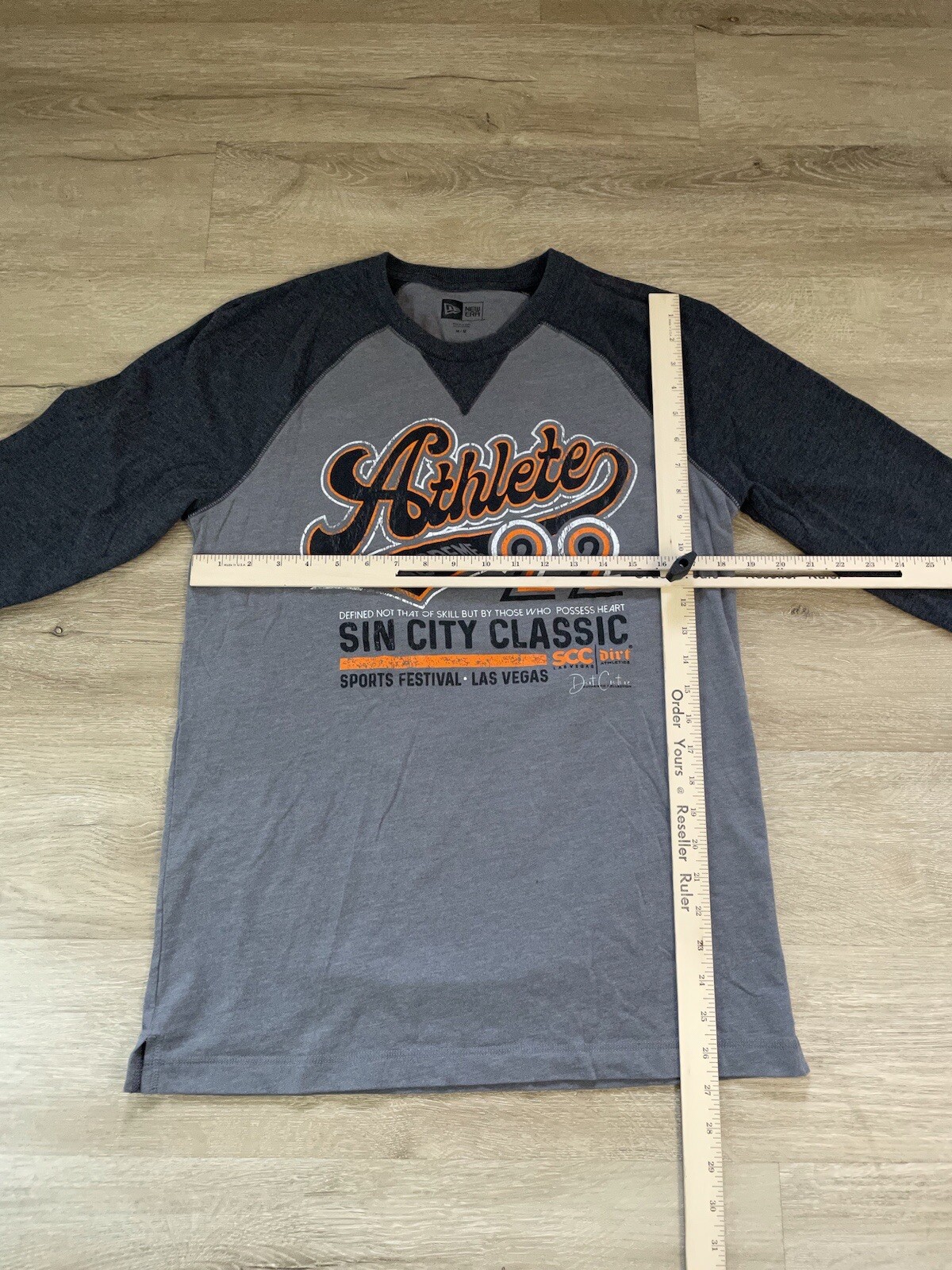 Men’s Sin City LGBT Sports Festival Sz M Gray Black Raglan T-shirt Crew Neck gallery