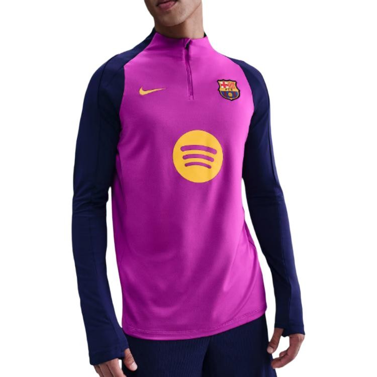 Nike Logo Pattern Long Sleeve Stand Collar Slim Fit T-Shirt gallery