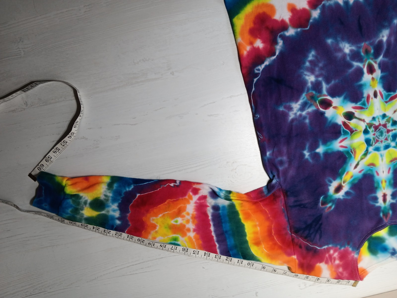 Vintage 90s Deluxe Custom Tie Dye Longsleeve T-shirt Medium *See Measurements. gallery