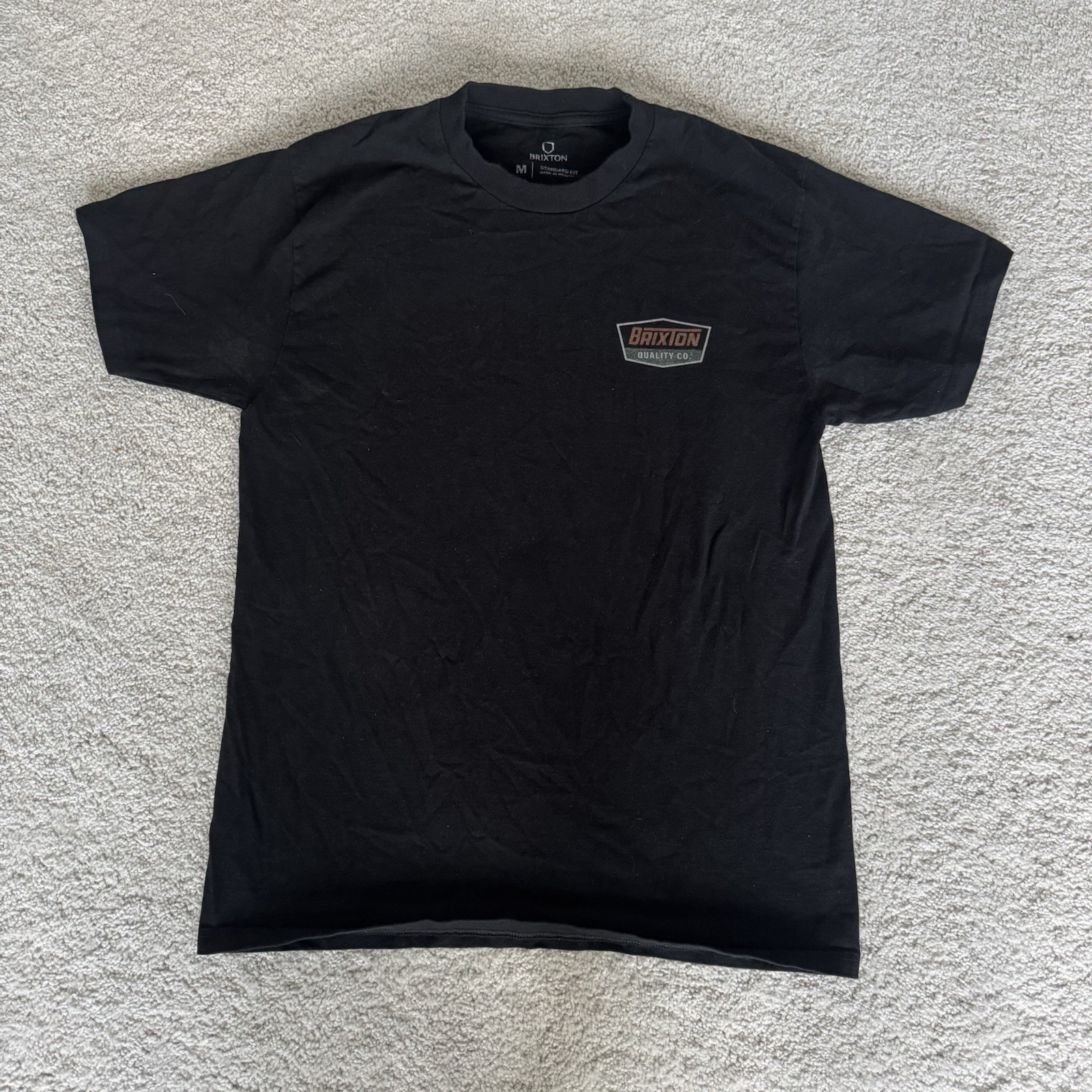Brixton Black Double-Sided Graphic Print T-Shirt Mens M Regular Standard Fit gallery