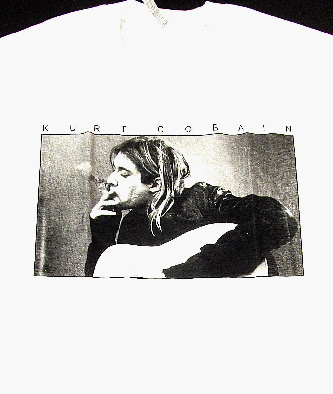 Kurt Cobain T-shirt Nirvana Grunge Rock Tee Men M-2XL 100% Cotton White New gallery