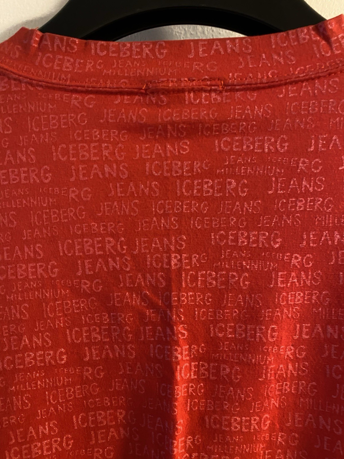 Red Iceberg Jeans Long Sleeve Shirt XXXL Good Condition gallery