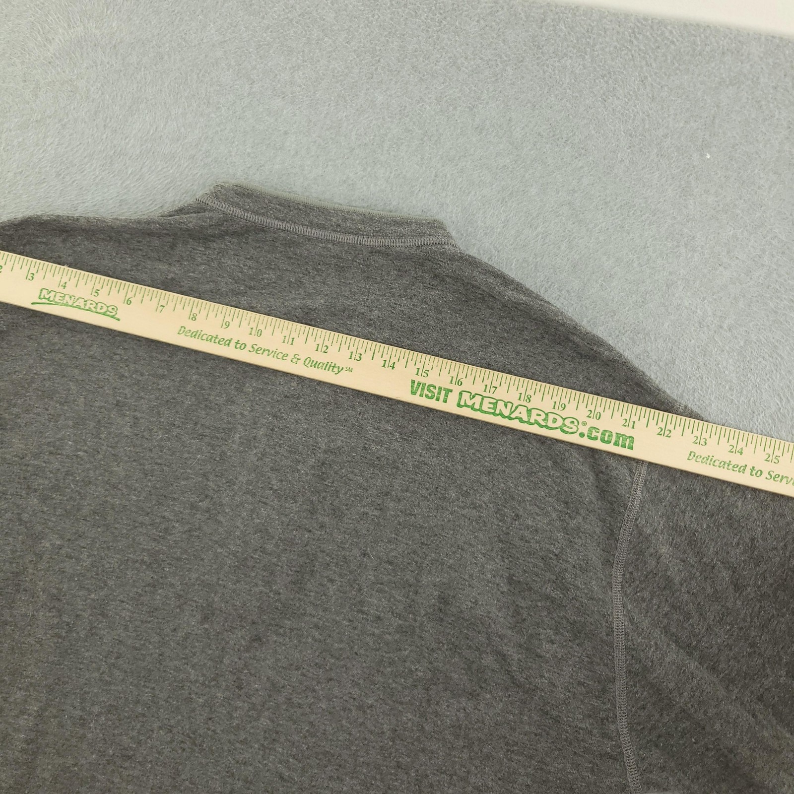 L.L. Bean Shirt Mens XL Gray Long Sleeve Cotton Thermal Henley Tagless Tee gallery