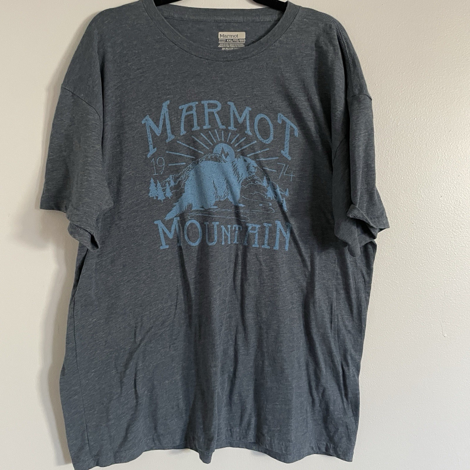 Marmot Shirt Mens XXL Mountain Graphic Eco Recycled Thread Tee Sustainable gallery