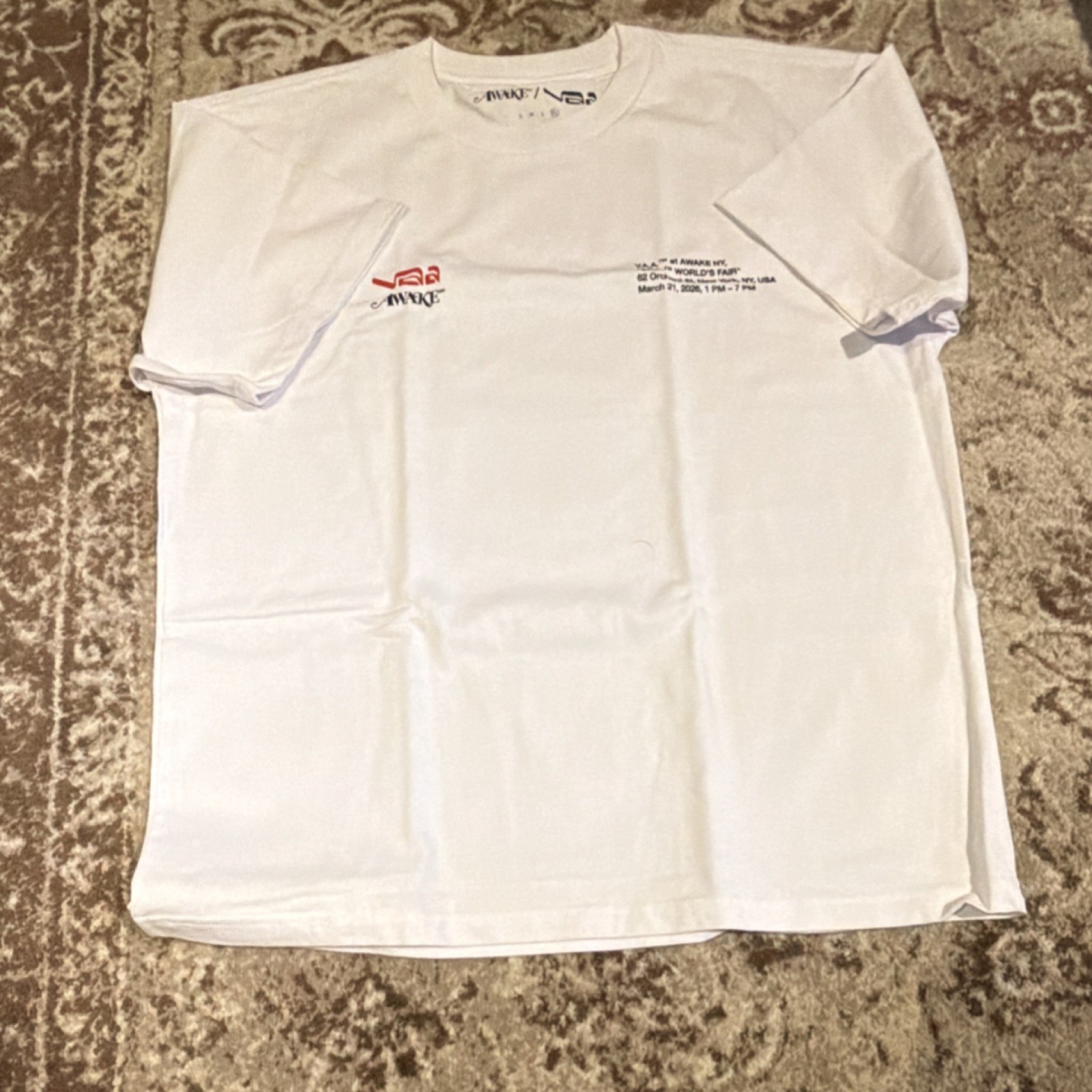 AWAKE NY x VIRGIL ABLOH ARCHIVE World's Fair Graphic T-Shirt XL White gallery