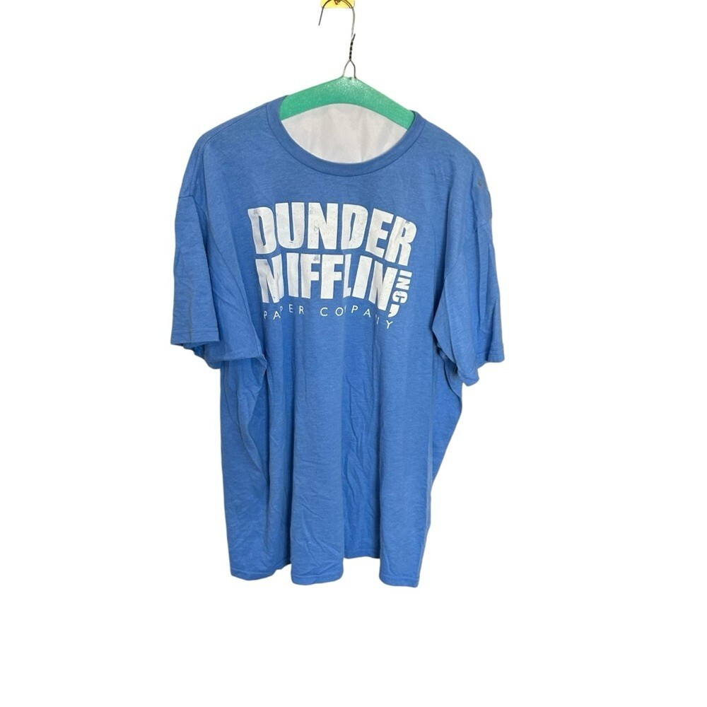 The Office Men’s Dunder Mifflin Crewneck Tee in Blue Size XL gallery