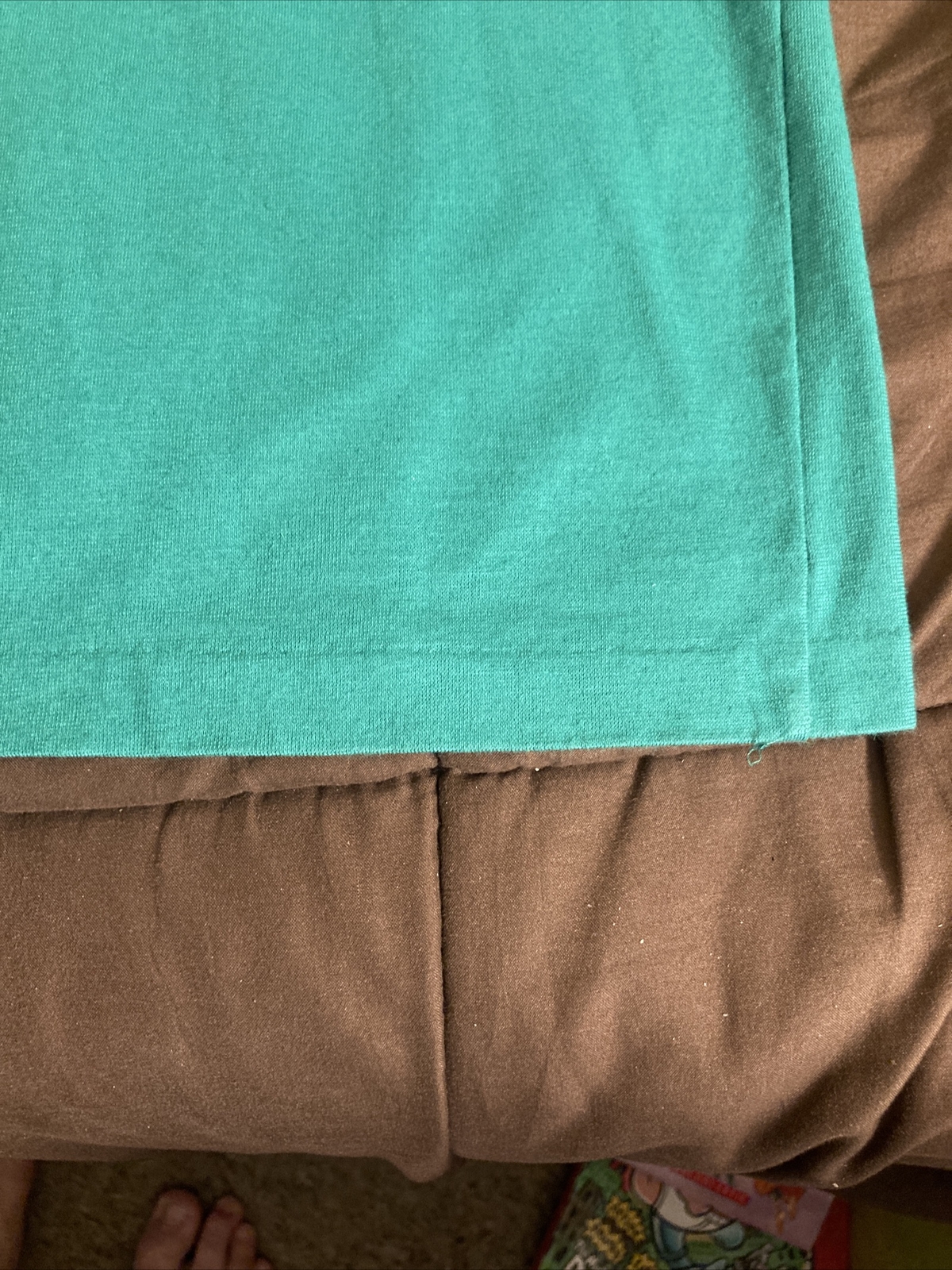 Vintage 909 Collection Mens Green Single Stitch Polo Shirt Size XL gallery