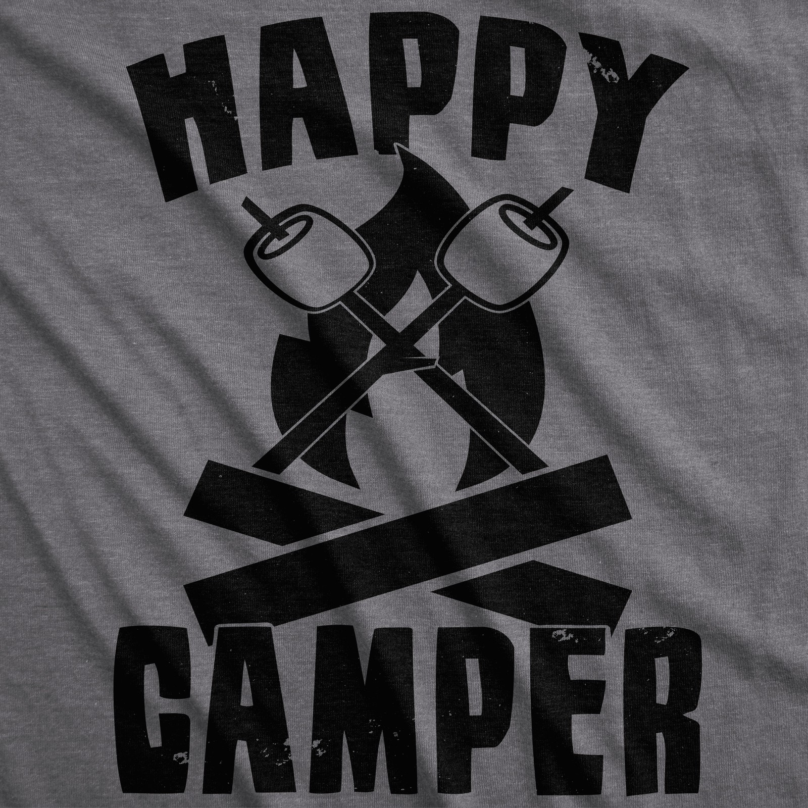 Mens Happy Camper Shirt Funny Camping Cool Hiking Graphic Vintage Tee 80s Saying gallery