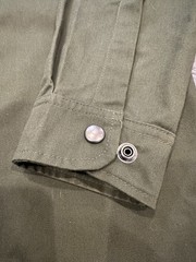 Devium Riveter Canvas/twill Snap Button Shirt, Mens Large, Army Green