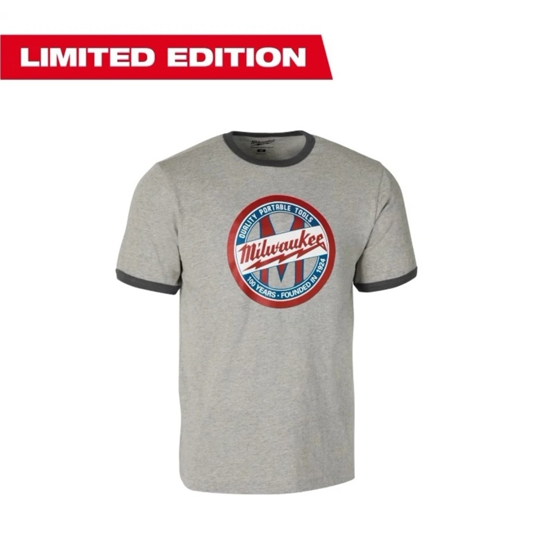 Milwaukee T-Shirt Men’s Small limited edition hundred years 1924 work shirt gallery