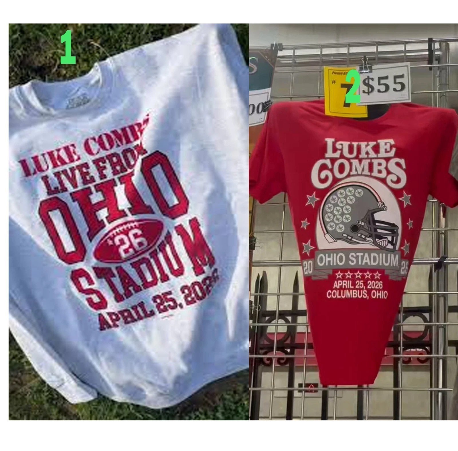 Luke Combs Tour April 25, 2026 Columbus, Ohio T shirt Reprint FAST SHIP gallery