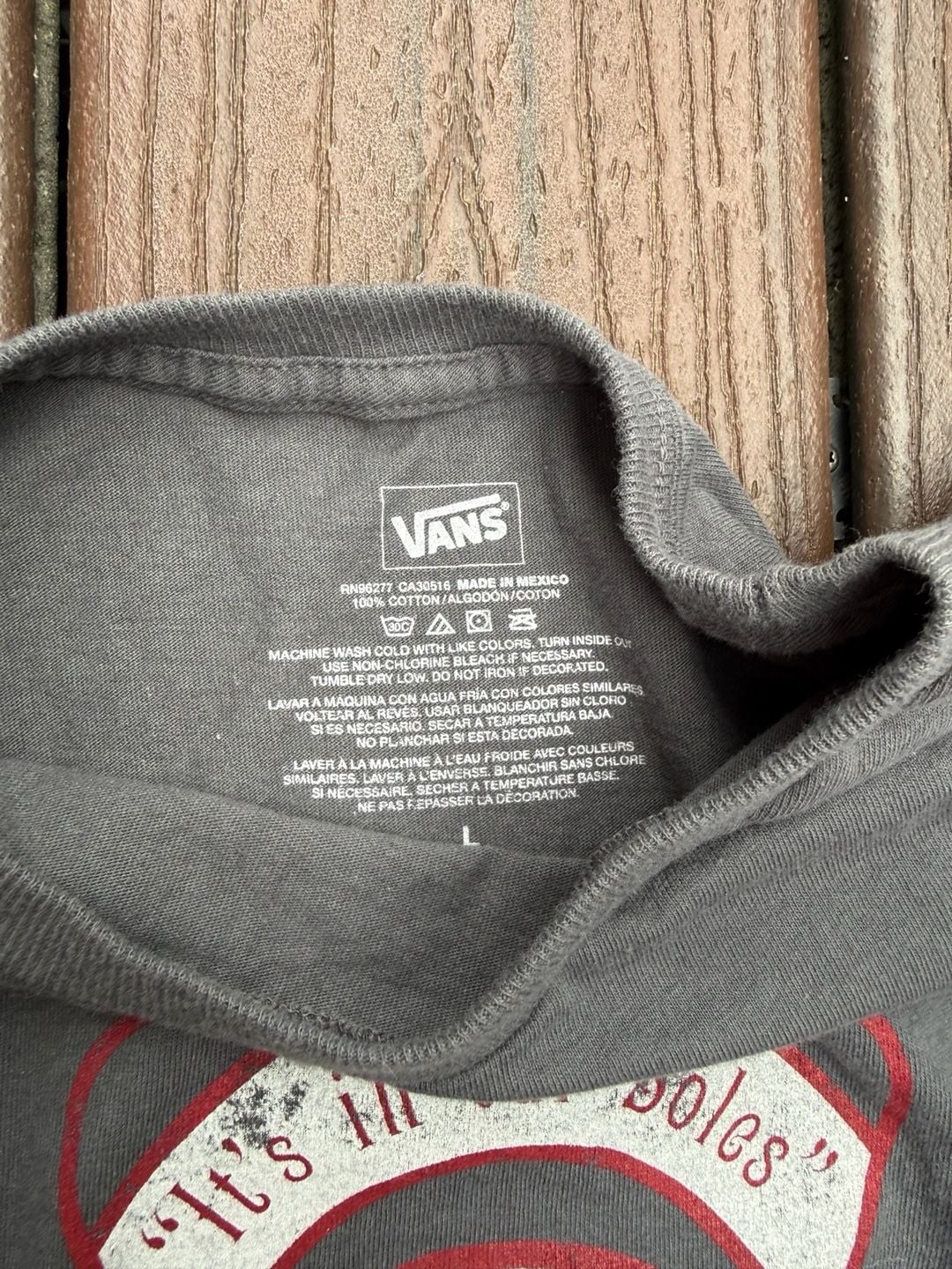 Vans Off The Wall Skull Graphic T-Shirt Gray It's In Our Soles gallery