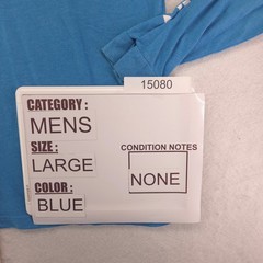 Magellan Outdoors Long Sleeve Crew Neck T-Shirt Mens Size Large L Blue