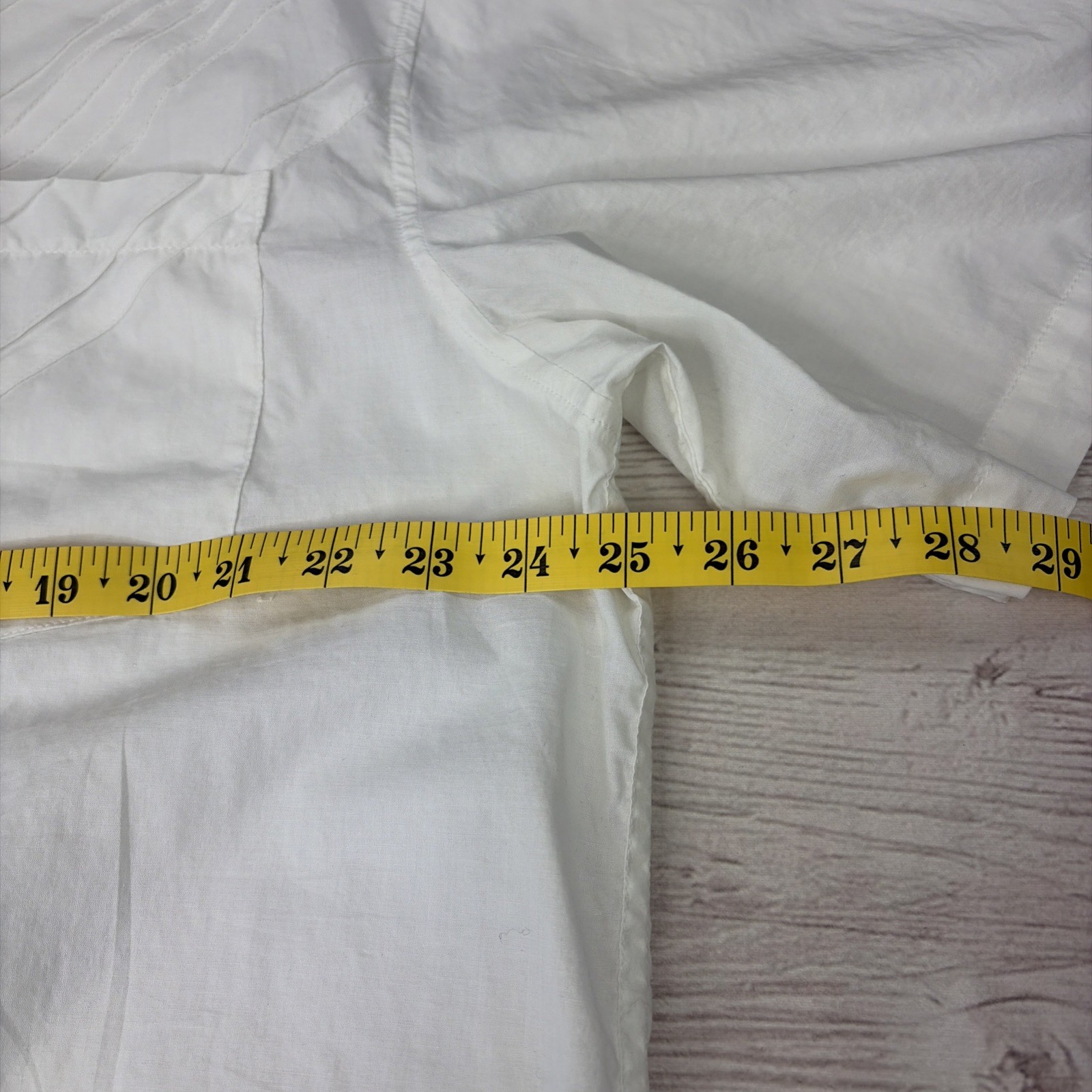NWT Fisherman's Cove Men's Large Short Sleeve Cotton White Button Up Free Ship gallery