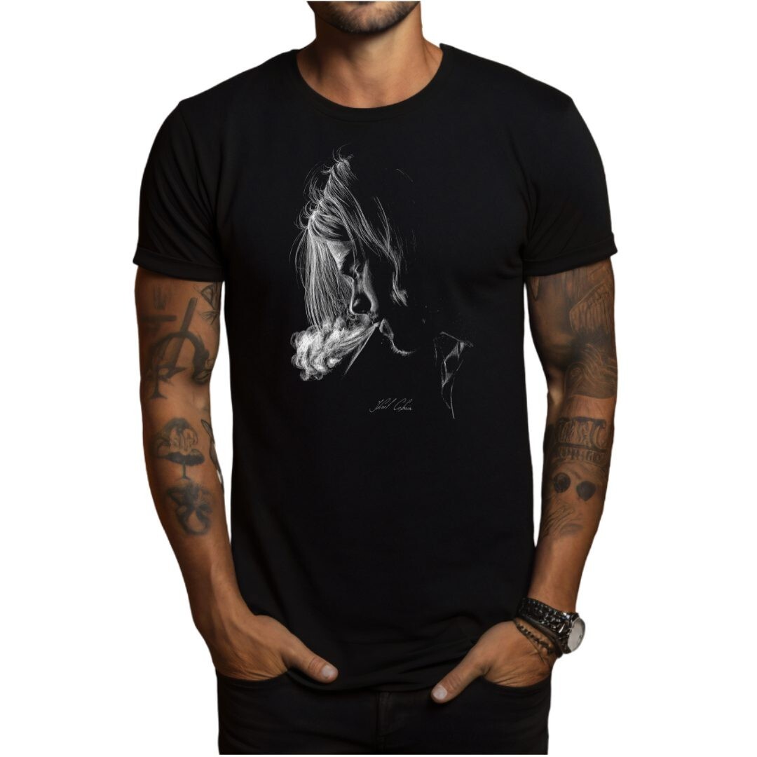 Kurt Cobain Nirvana Grunge Rock Band T-Shirt Black S-3XL gallery