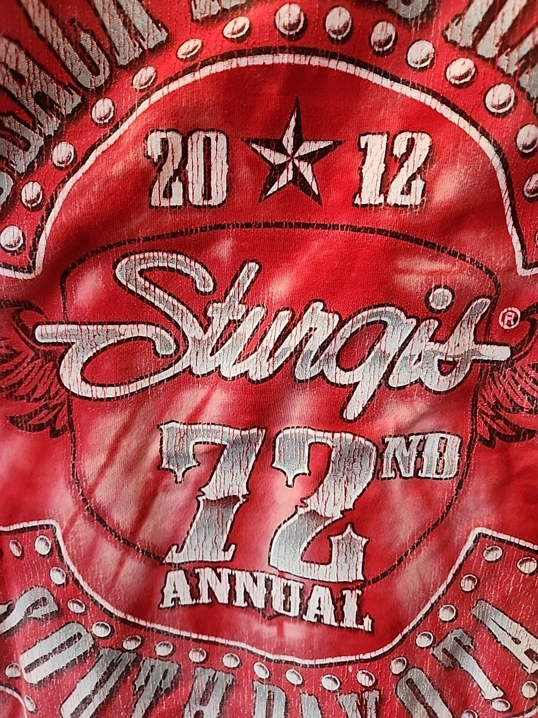Red Tie Dye Black Hills Rally 2012 Sturgis 72nd Annual South Dakota gallery