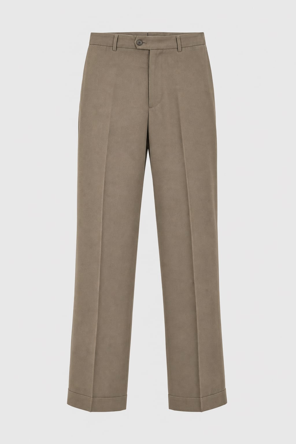 Vintage Yuppie 2000s Khaki Cotton Trousers Unisex Casual Medium