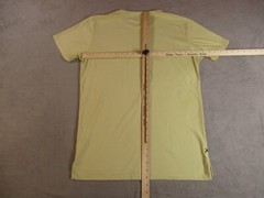 Cuts Clothing Split Hem Signature Shirt Mens Large Pale Yellow Stretch Pica Pro
