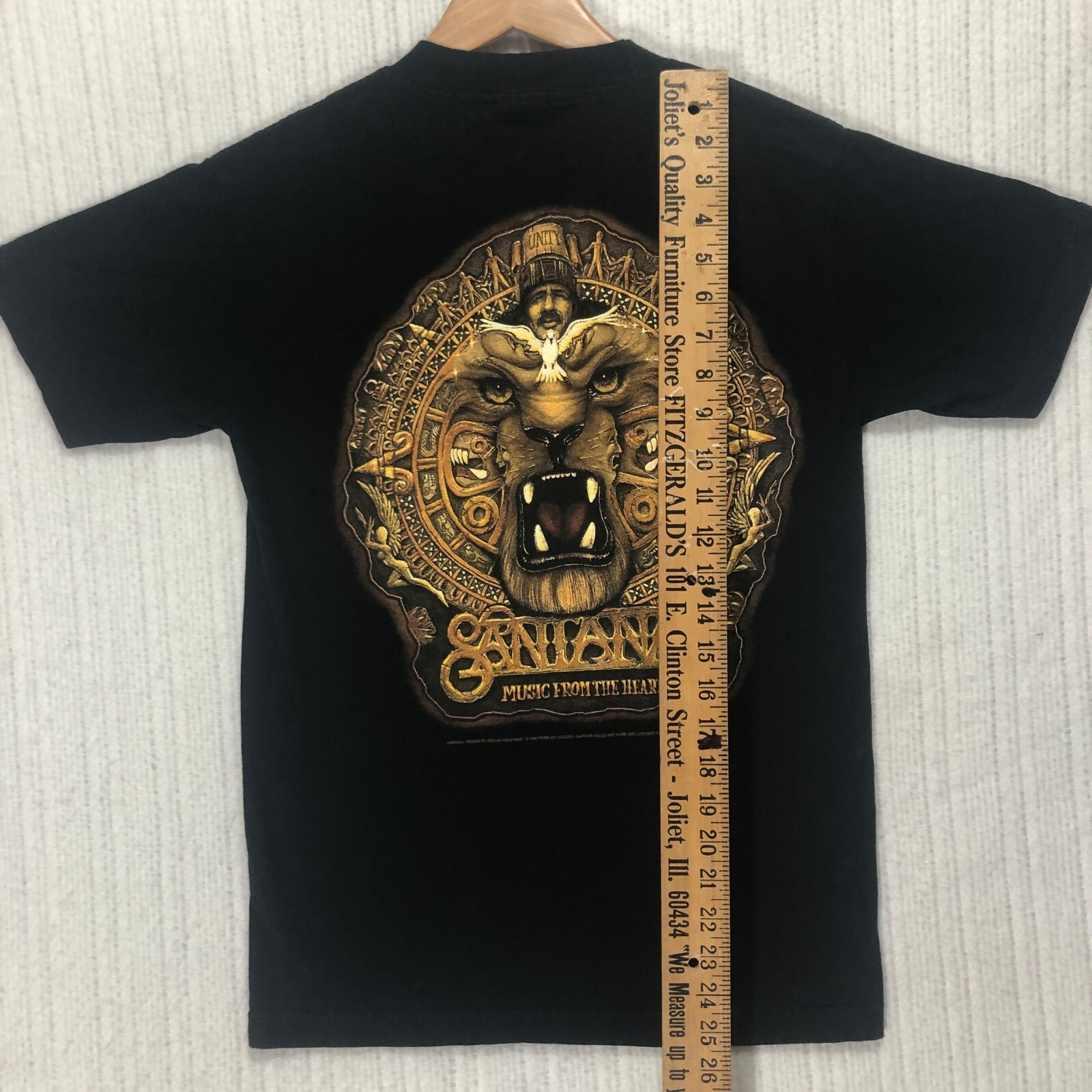 Santana Music From The Heart Graphic Print Band Tee Alstyle Men's Size Small gallery