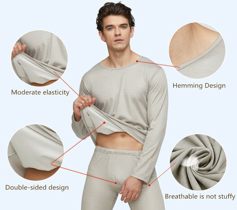 EMF Protection Anti-Radiation Silver Fiber Fabric Clothes Long Sleeve Pants gallery
