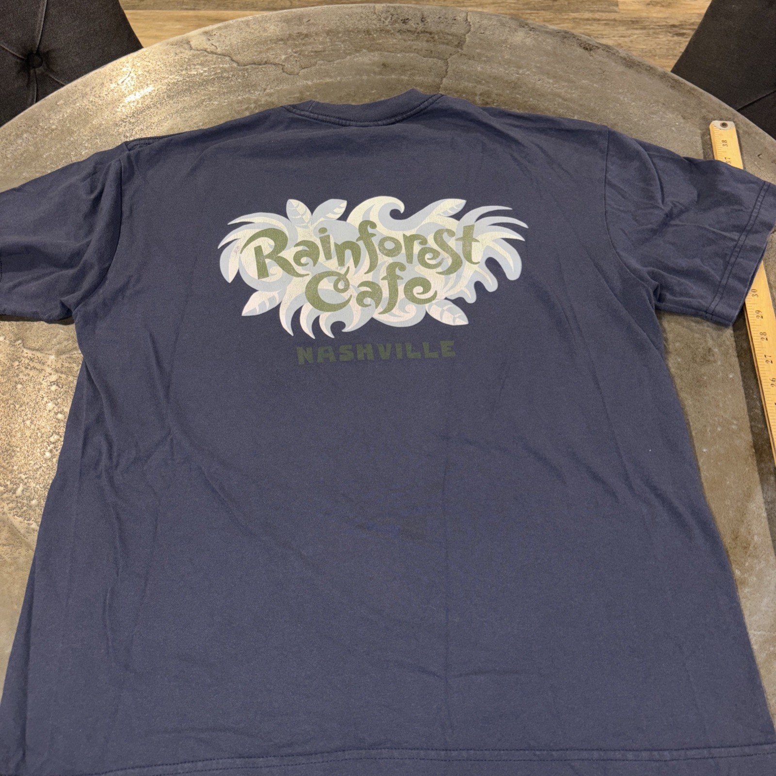 Vintage Rainforest Cafe Shirt Adult Large Blue Cotton Nashville USA 90s gallery