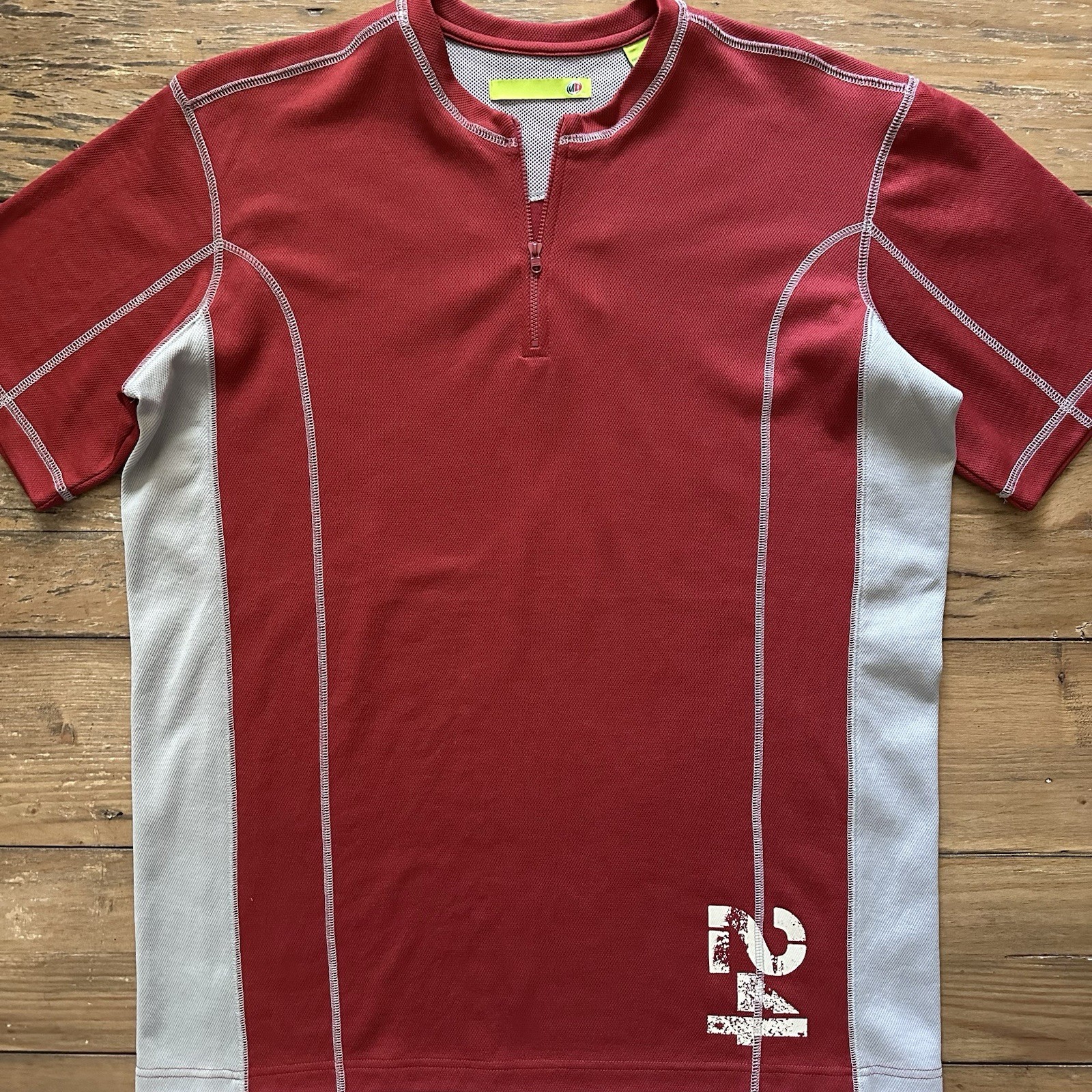 Vtg Mountain Dew Shirt 1/4 Zip Jersey Red Y2K Promo 24 Pack Medium Retro gallery