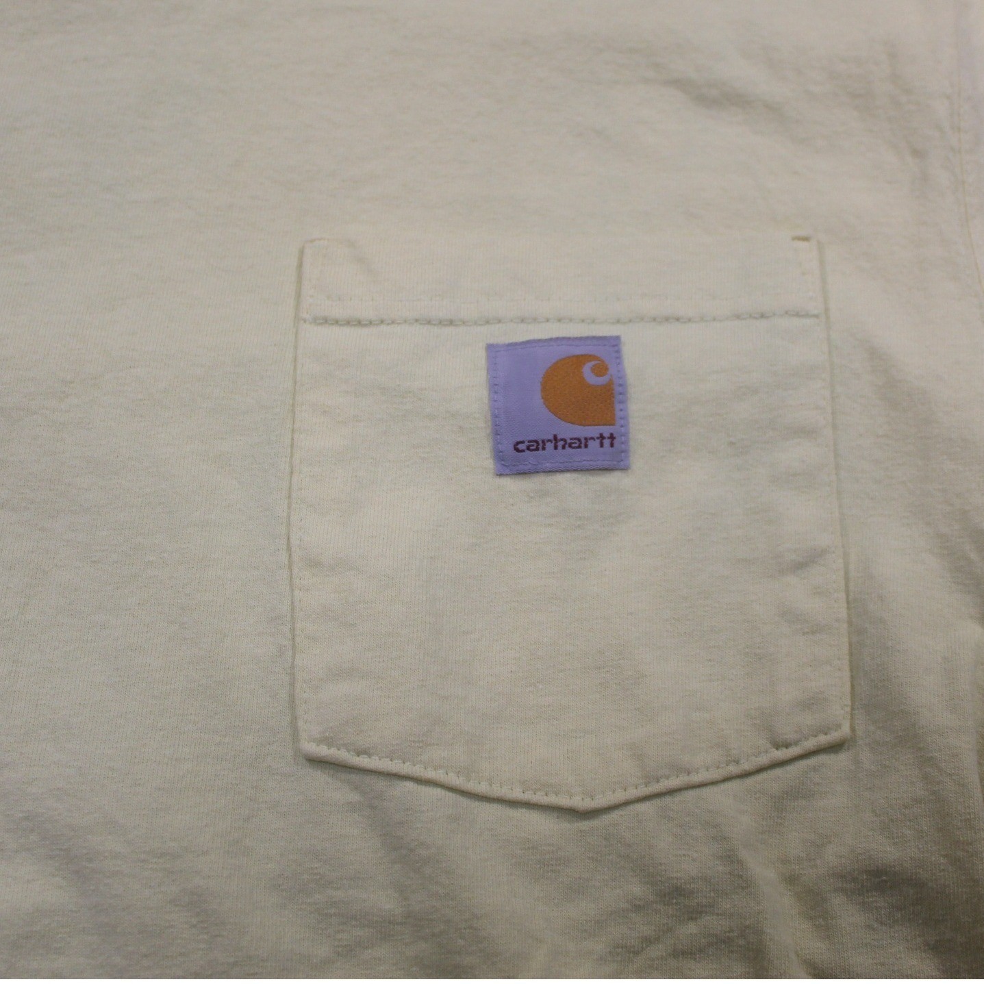 Carhartt Loose Fit Pocket T Shirt Pale Yellow Short Sleeve Cotton Mens S gallery