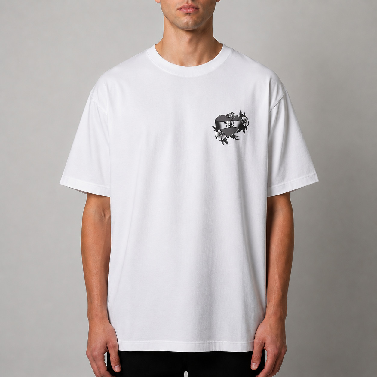 OVO White West End Heart Exclusive Tee Shirt – Large – New