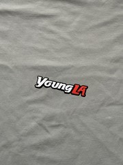 YoungLa T Shirt Grey Size Medium Short Sleeve
