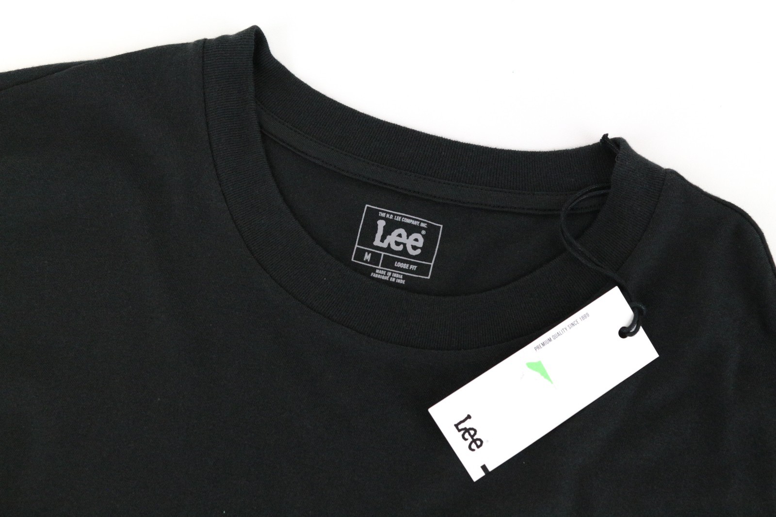 Lee Herren T-Shirt M Locker Schwarz 100% Baumwolle Kurzarm gallery