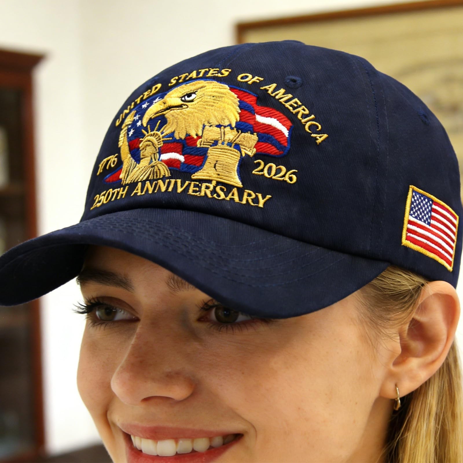 250 Anniversary USA Hat Patriot Cap 1776-2026 Bicentennial 250th Anniversary ... gallery