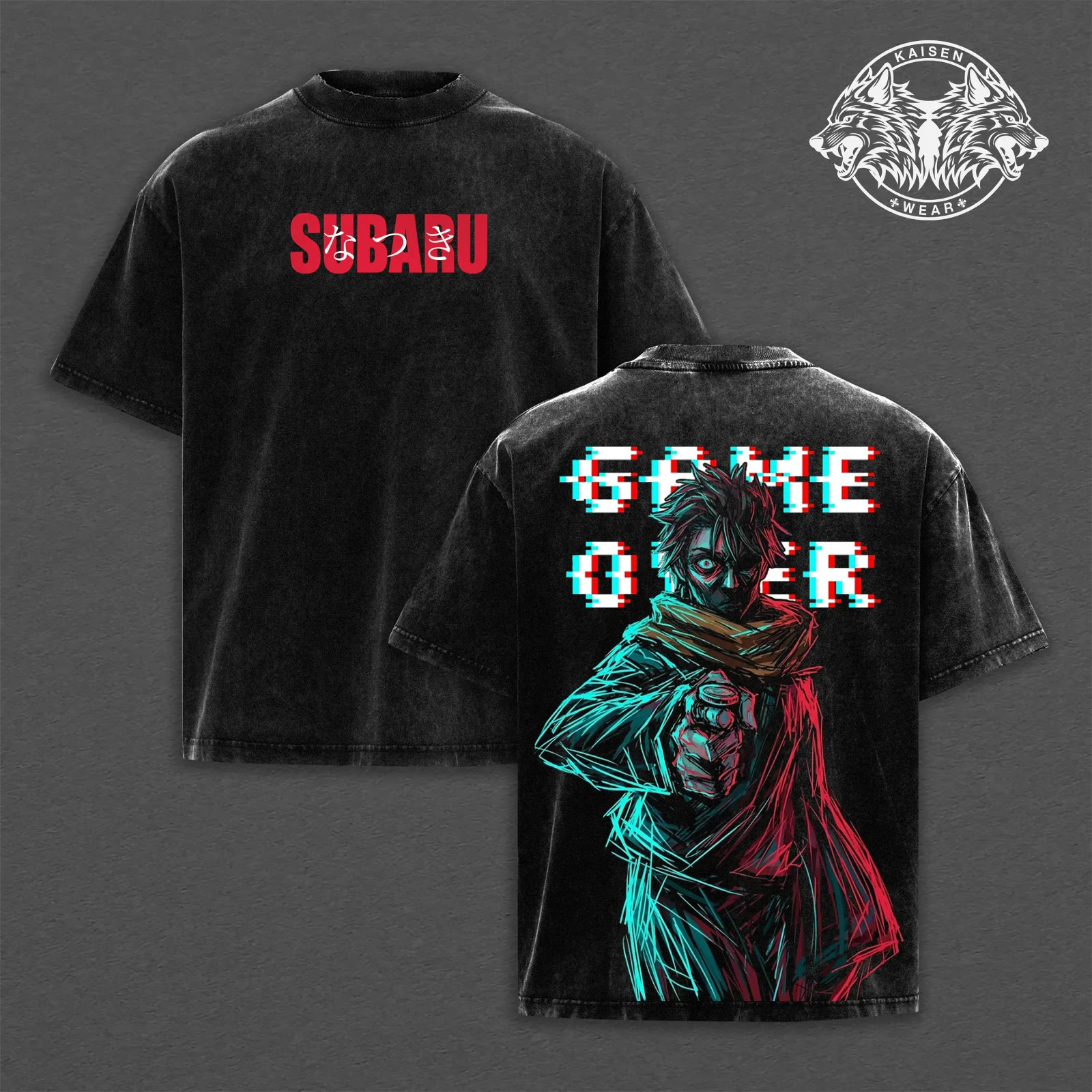 Re:Zero Subaru Natsuki Anime Graphic Streetwear Collection - Vintage Wash gallery