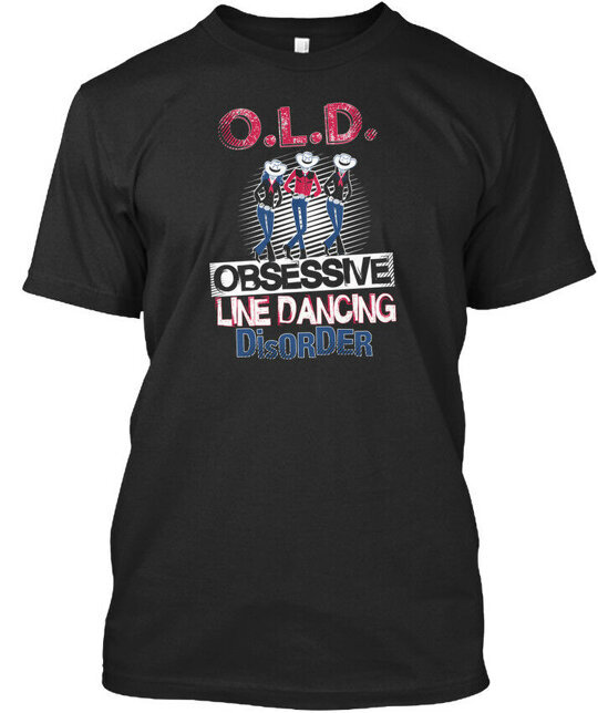 Obsessive Line Dancing Disorder Old T-Shirt Made in the USA Size S to 5XL