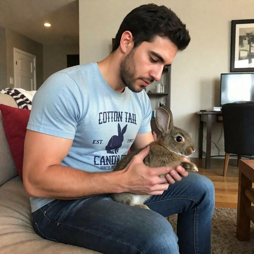 Mens Cotton Tail Candy Co T Shirt Funny Easter Sunday Chocolate Bunny Rabbit Tee gallery
