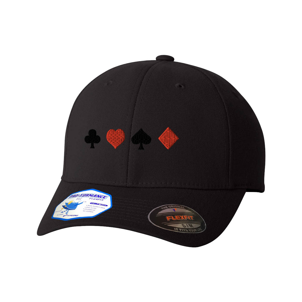 Flexfit Hats for Men & Women Poker Game Style B Embroidery Dad Hat Baseball Cap gallery