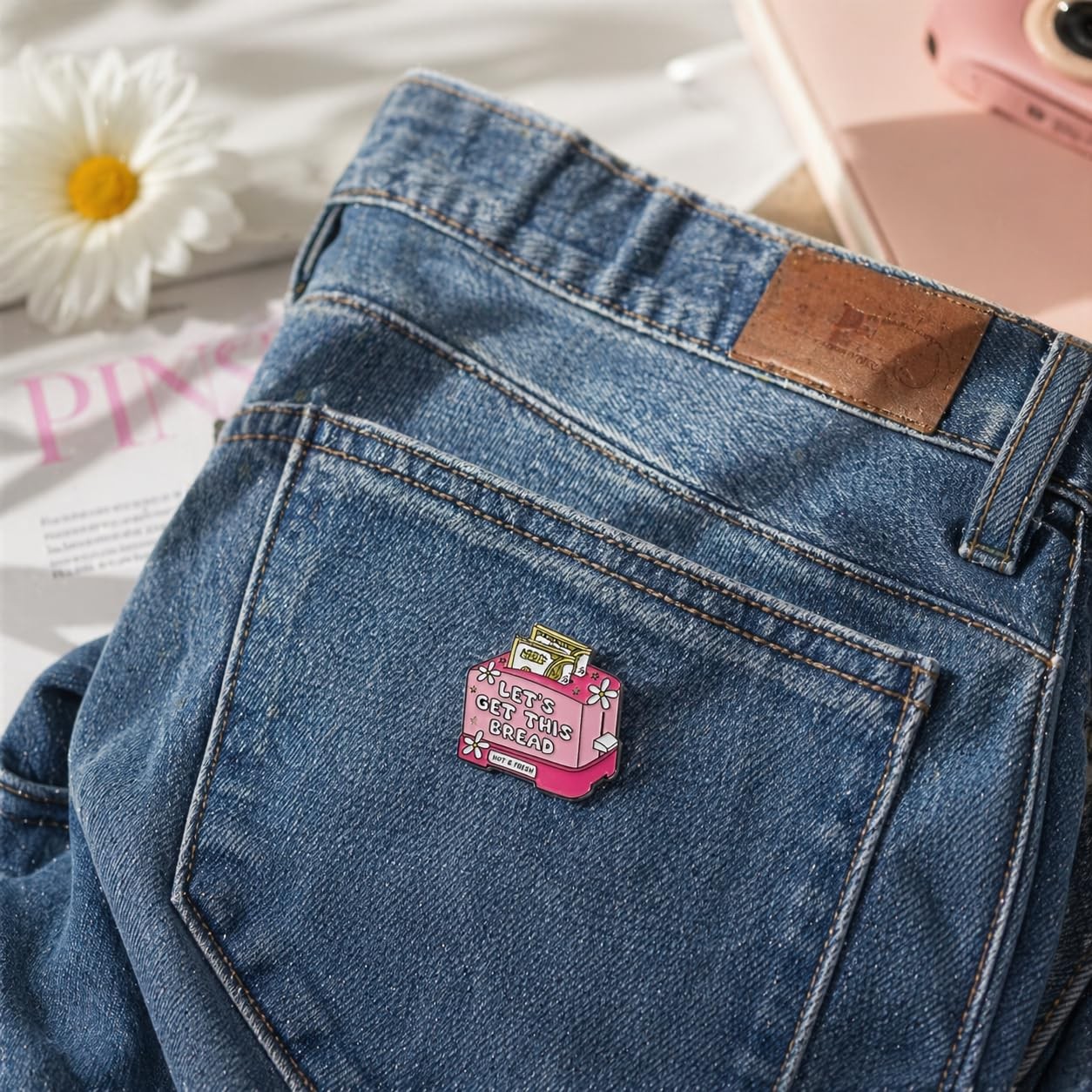 Funny Money Toaster Pin - Sarcastic Inspirational Enamel Pins Brooch for Back... gallery