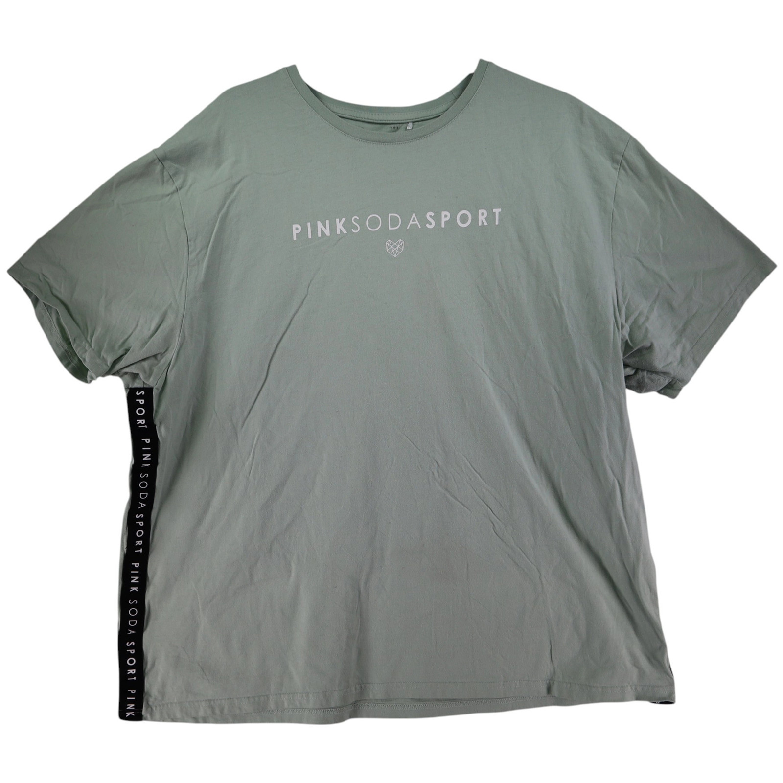 Pink Soda Sport Mens T-Shirt Green Short Sleeve Round Neck Polyamide gallery